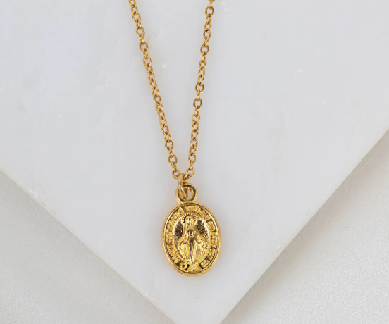18" Miraculous Medal Necklace