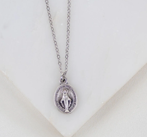 18" Miraculous Medal Necklace