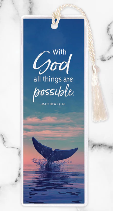 6" With God Tasseled Bookmark