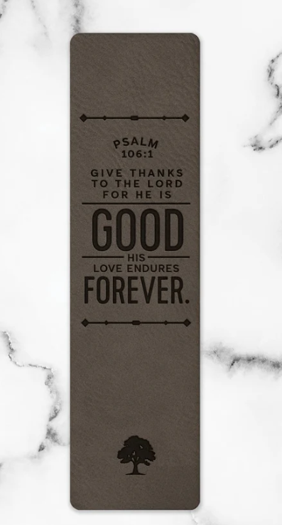 5.5" Give Thanks to the Lord Leatherette Bookmark