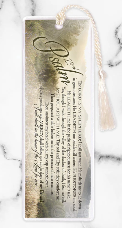 6" Psalm 23 Tasseled Bookmark