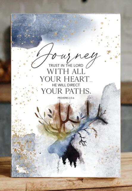 6" x 9" Journey – Proverbs 3:5-6 Plaque