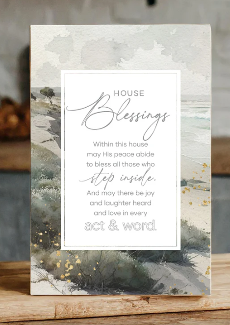 6" x 9" House Blessings Plaque