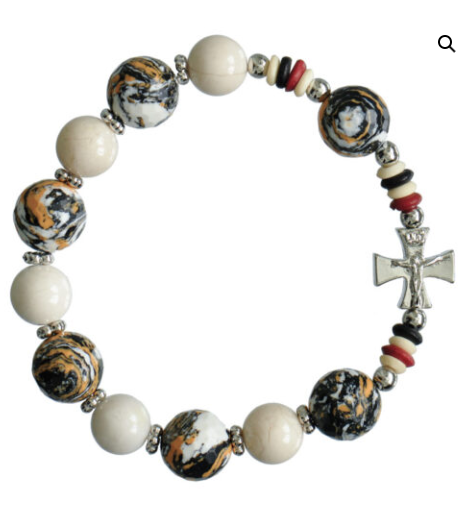 10/12mm Brown Gemstone Rosary Bracelet
