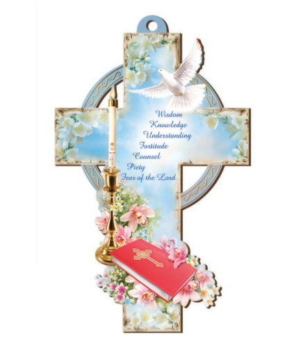 5" Confirmation Cross with Gold Foil