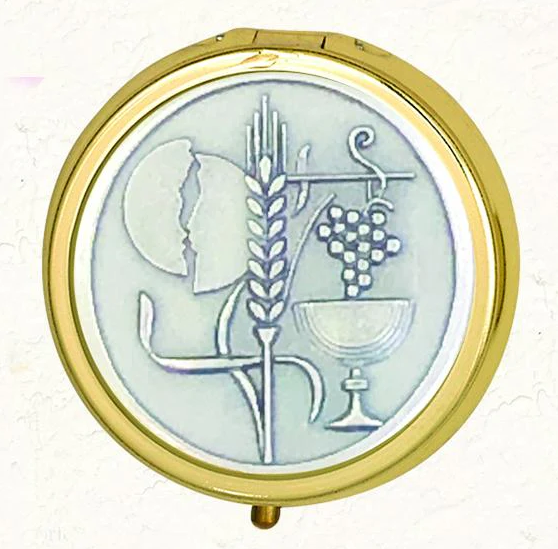 Silver-tone Chalice Pyx with Hygienic Liner