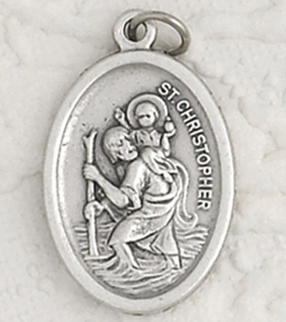 1" St Christopher Pray for Us Medal
