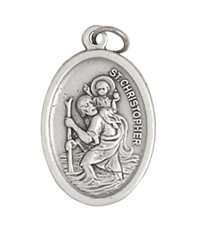 1" St Christopher Pray for Us Medal