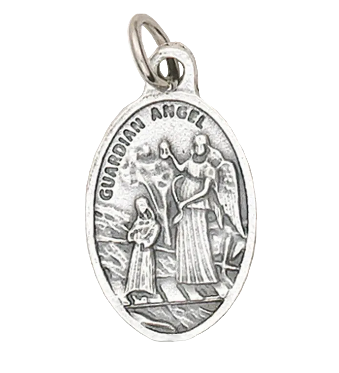 1" Guardian Angel Pray for Us Medal
