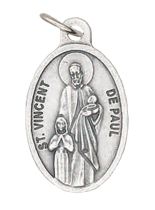 1" Saint Vincent De Paul Pray for Us Medal