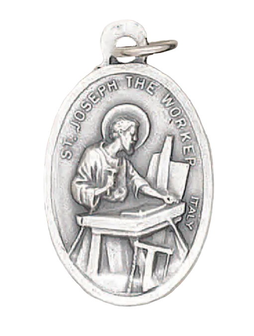1" Saint Joseph the Worker Pray for Us Medal