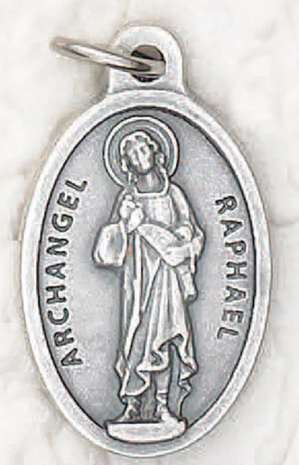 1" Archangel Raphael Pray for Us Medal