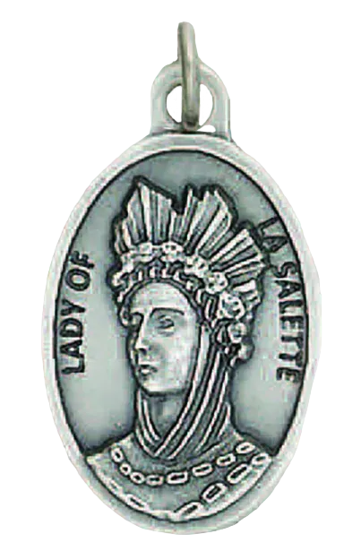 .75" Lady of La Salette Pray for Us Medal