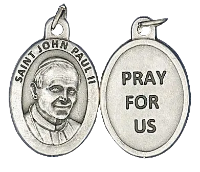 .75" Saint John Paul II Pray for Us Medal