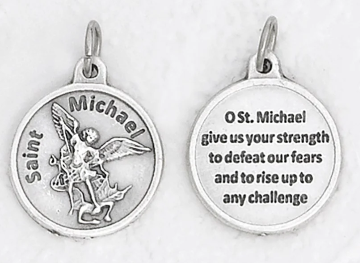 .75" Saint Michael Double Sided Round Medal