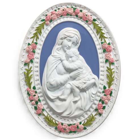 8.25" Madonna & Child Plaque