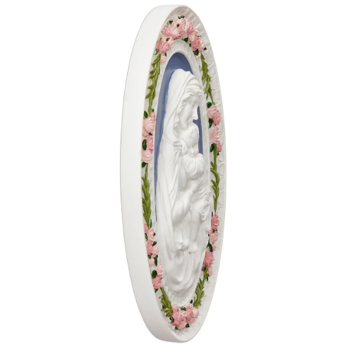 8.25" Madonna & Child Plaque