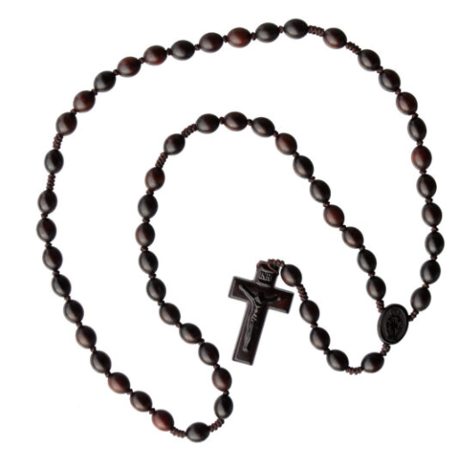 12mm Oval Jujube Wood Rosary