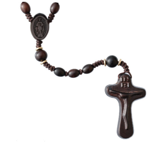 8mm Oval Jujube Wood Rosary