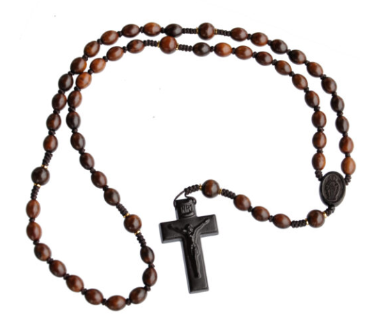 10mm Oval Jujube Wood Rosary