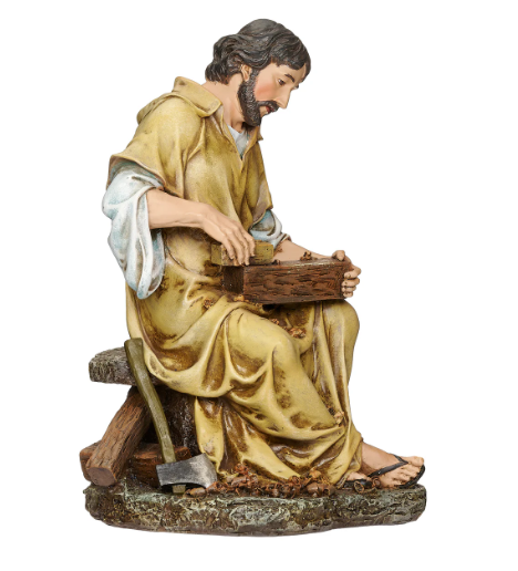 10.25" St. Joseph the Carpenter Figure - Life of Christ