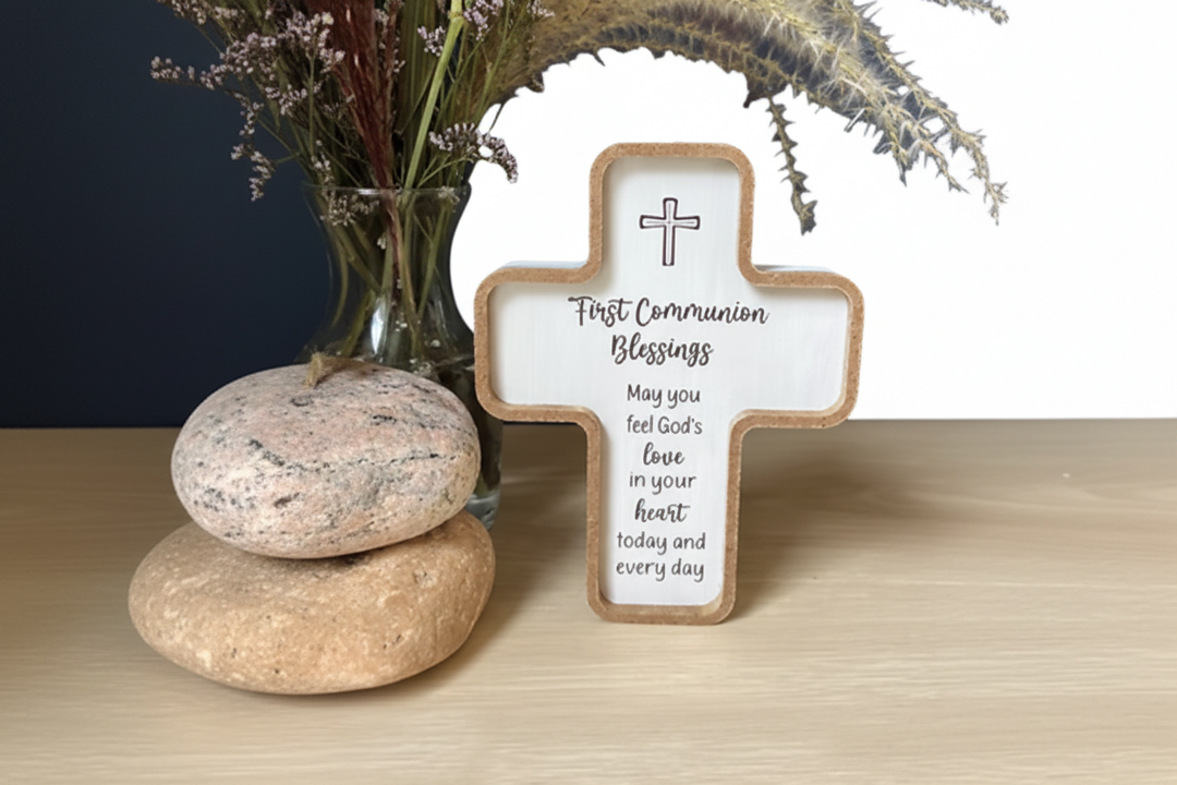 5.5" First Communion Blessings Cross