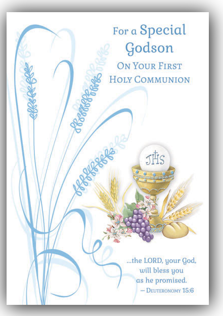 Godson First Communion Greeting Card