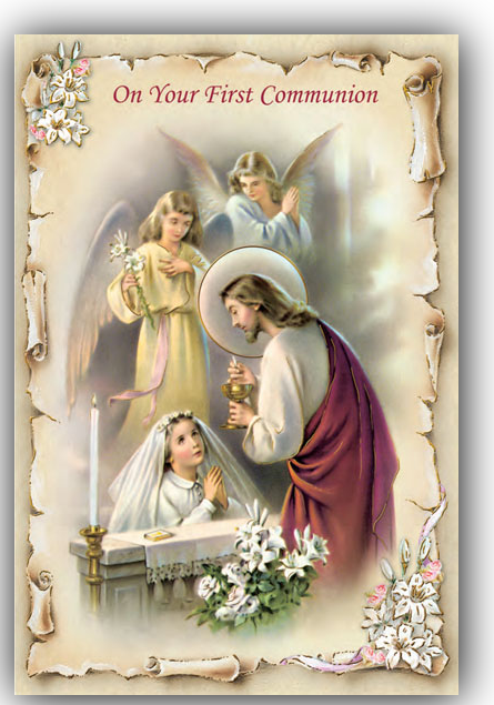 Girl - First Communion Greeting Card
