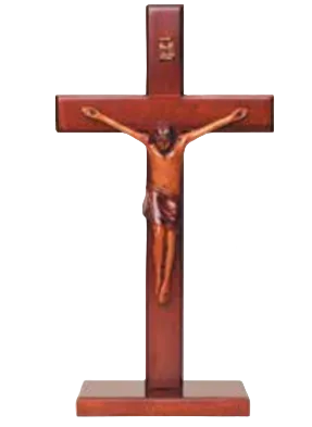 8" Standing Crucifix with Resin Corpus