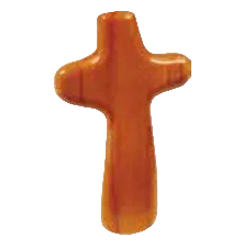5" Hand Cross- Mahogany