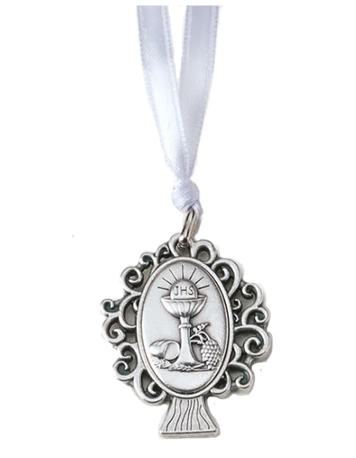 1.65" First Communion Medal with Ribbon