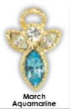 Birthstone Angel On My Shoulder Pin