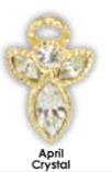 Birthstone Angel On My Shoulder Pin