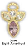 Birthstone Angel On My Shoulder Pin