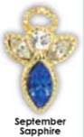 Birthstone Angel On My Shoulder Pin