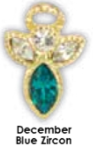 Birthstone Angel On My Shoulder Pin