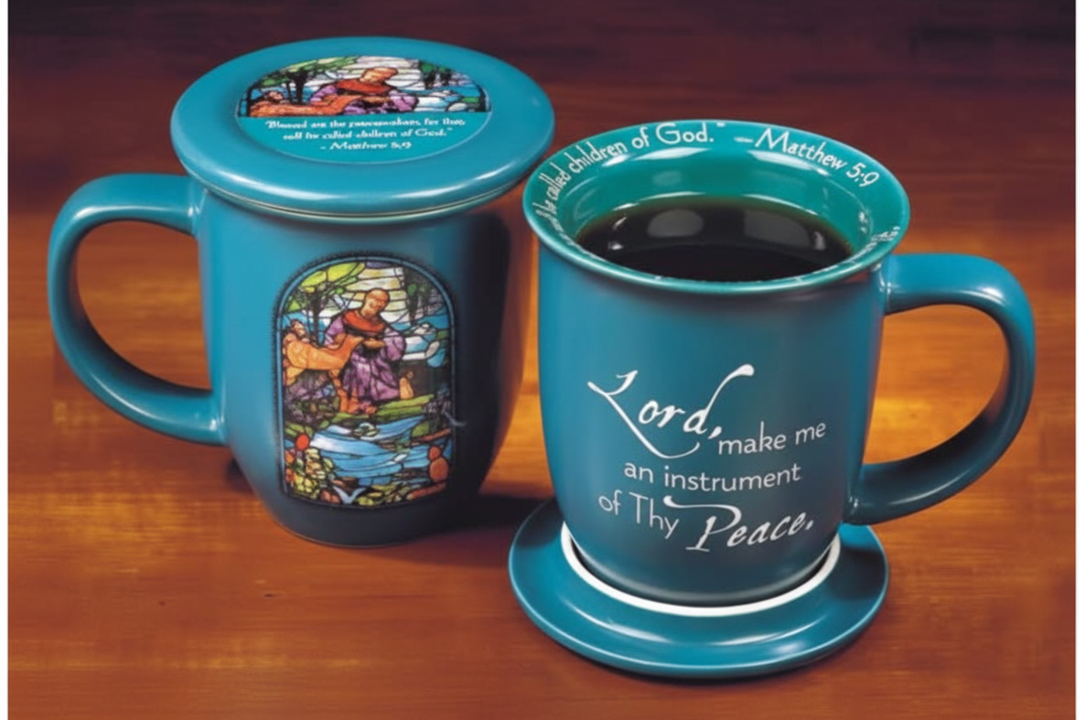 14 oz St. Francis Mug with Coaster