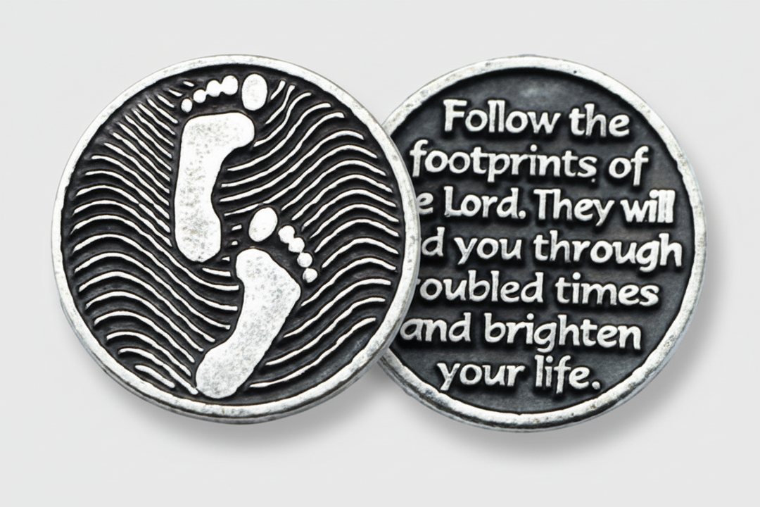 1" Footprints Pocket Token