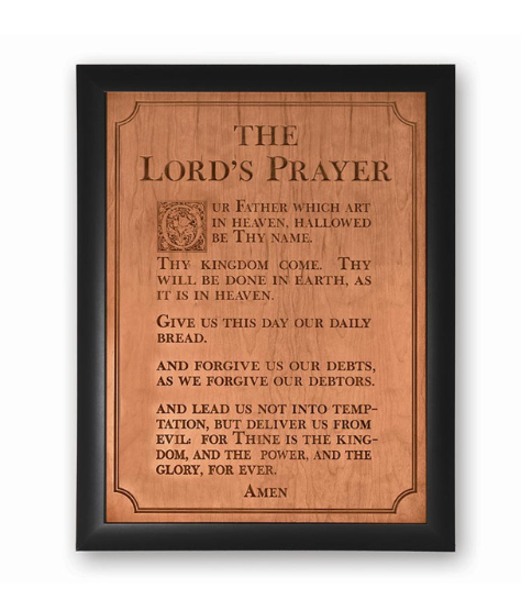 35.75" Ornate Decor Carved Art - The Lords Prayer - XL