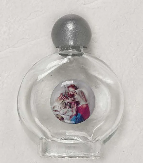 1 oz Holy Family Glass Holy Water Bottle