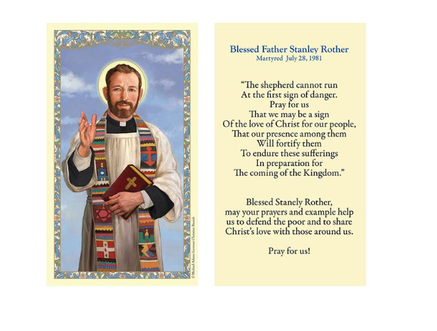 Blessed Father Stanley Rother Holy Card