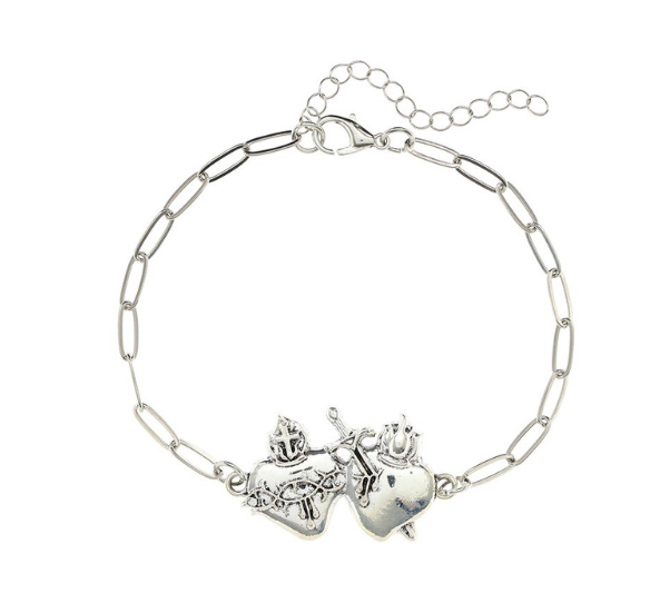 Clip Chain Bracelet - Sacred Hearts