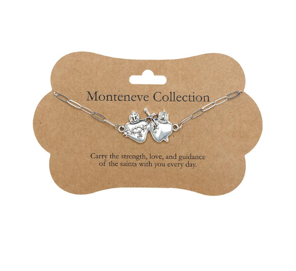 Clip Chain Bracelet - Sacred Hearts