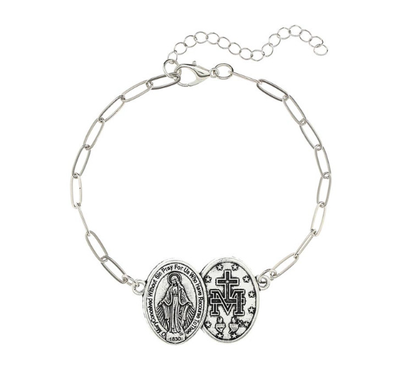 Clip Chain Bracelet - Miraculous Medal