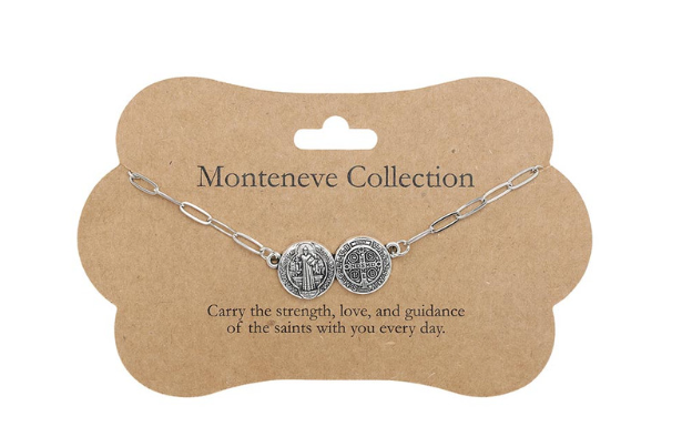 Clip Chain Bracelet - Saint Benedict Medals