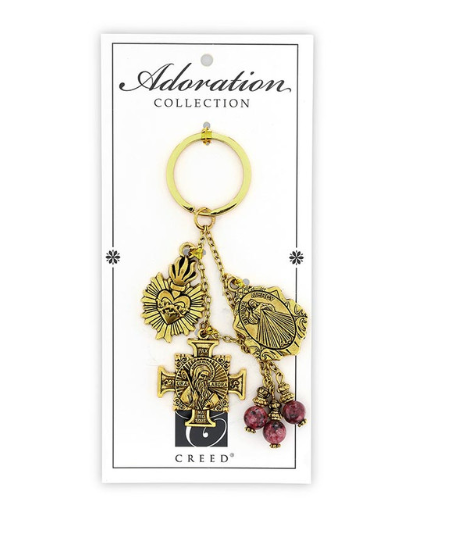Divine Mercy Adoration Key chain