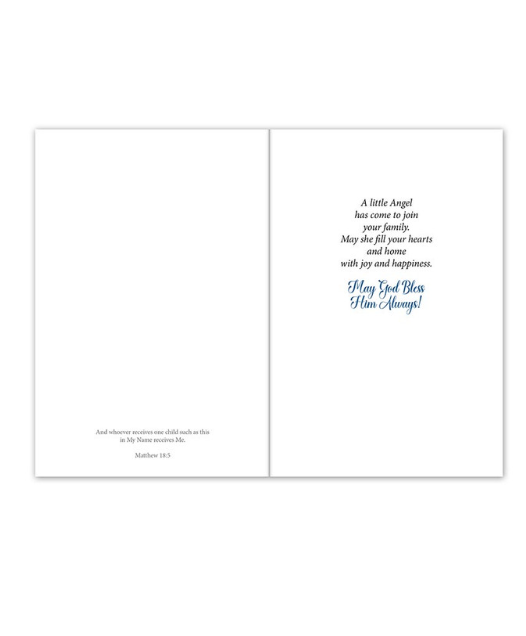 Birth Congratulations/Blessings Card - Baby Boy