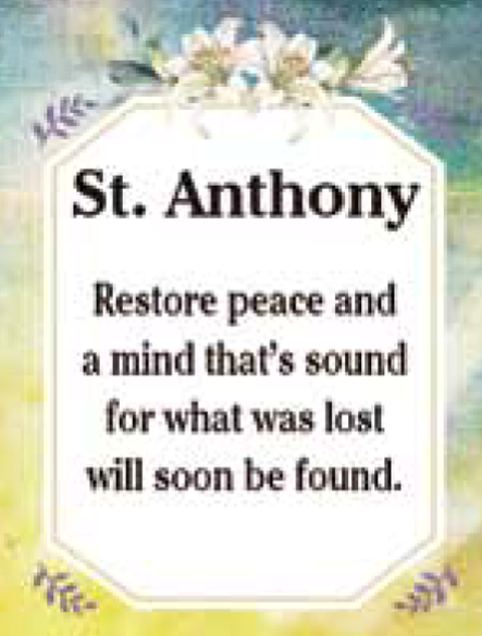 4.5" Patron Saint - St. Anthony