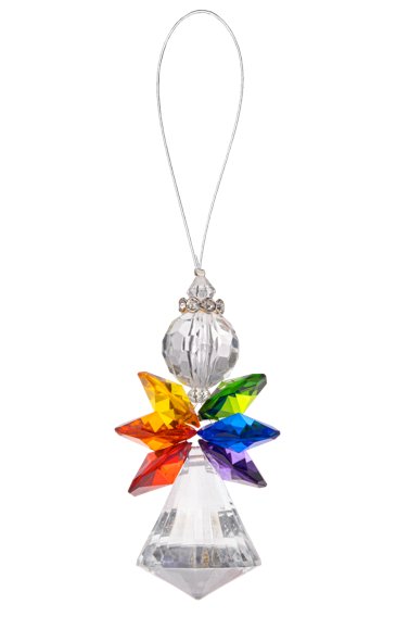 3.25" Rainbow Prism Angel