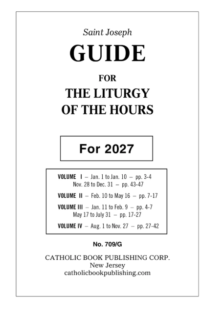 Liturgy Of The Hours Guide For 2027 (Large Type)